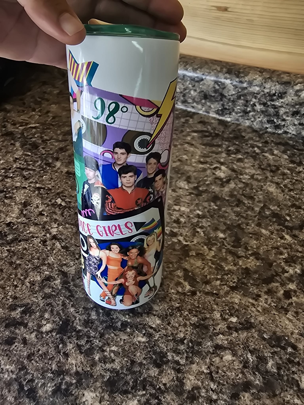 Spice Girls, 98 Degrees, New Kids On The Block, & Backstreet Boys 20 oz Tumbler